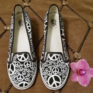 Van's KVD Wedge Peace Sign Sneakers, Size 10